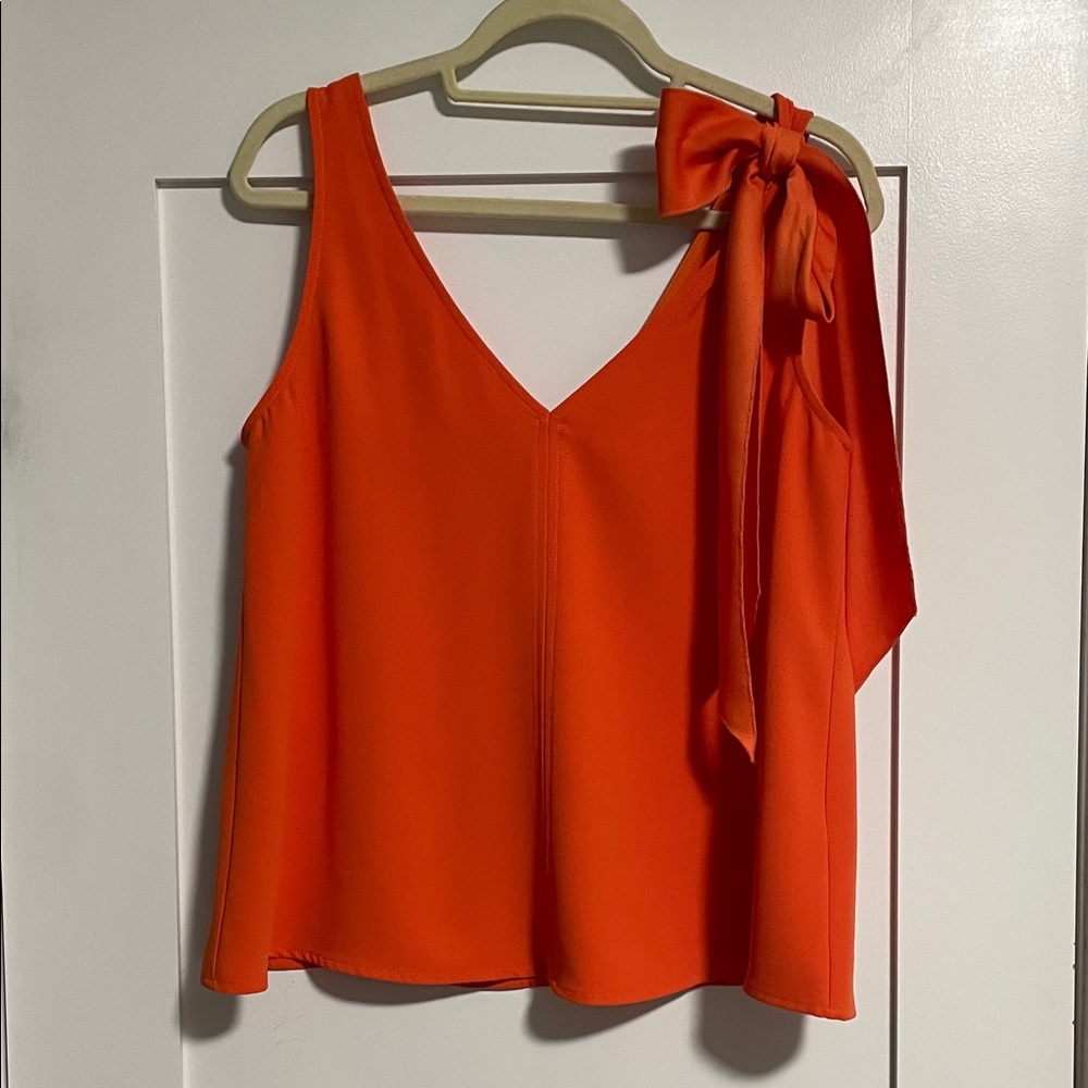 Trina Turk Orange Tank Top with Bow